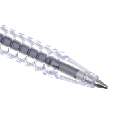 Ручка шариковая ClipStudio синяя, наконечник 0,7 мм, прозрачный корпус