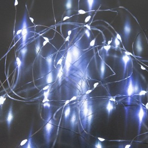 Гирлянда-нить (бат) Роса 50LED xолодный белый 5м. (3*АА нет в/к) SE-STRING-550W Funray