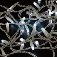 Гирлянда-нить ул. 100LED бел. 10м, бел.ПВХ, без б/п (код677681) соед., 220V 305-165 Neon Night