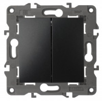 ЭРА 14 Elegance мех. выкл. СУ 2 кл. 10А,250В, антрацит 14-1104-05 автоклеммы 3455