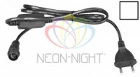 Шнур/блок питания (гирлянда-нить ул.) 1,5м. (до 100м.) белый ПВХ, 4А, IP65 303-500-1 Neon Night