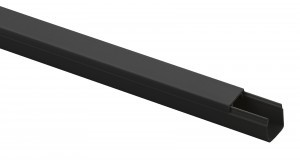 ЭРА кабель-канал ПВХ черный 12х12 2м (50м в уп., цена за 1м) KK-B-12-12 61736