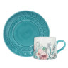 Набор чайный 2 пр., 180мл, MILLIMI, Аквамарин, фарфор