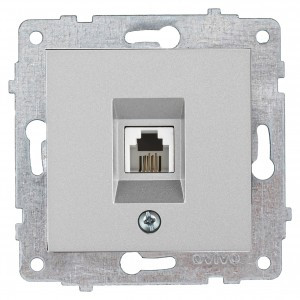 OVIVO мех. роз. СУ 1 мест. тел. 1 мест. серебро (ко всем рамкам) 600-000310-221