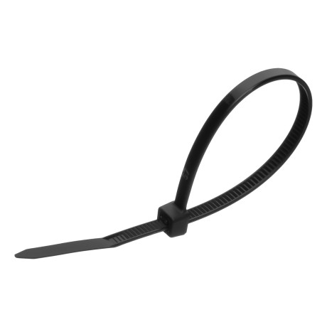 Хомуты, 150 х 3.6 мм, пластиковые, черные, 100 шт Сибртех
