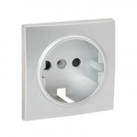 EKF Валенсия лиц. панель роз. 1 мест. с/з 16А сталь шторки Al/Cu (корпус PC) ESR16-L-028-30