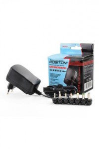 Сет. адаптер/блок пит. Robiton TN1000S AC/DC(3/4.5/5/6/7.5/9/12V 1A) импул.,стаб.,7 штек.(унив.пол.)