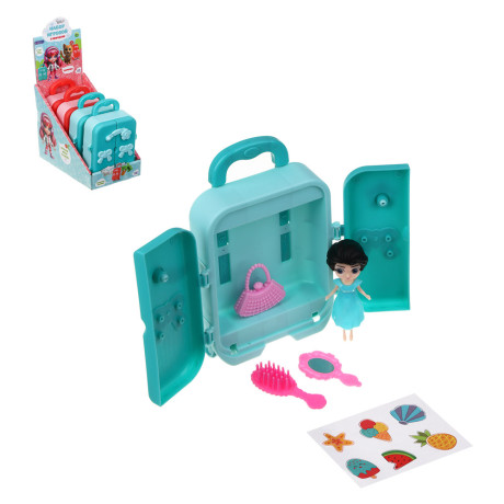ИГРОЛЕНД Набор игровой в чемодане, сюрприз, ABS, PP, бумага, 10х4,3х14,3 см