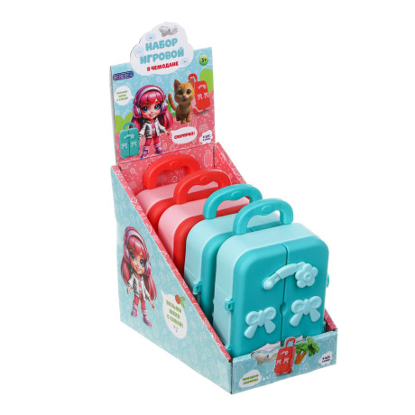 ИГРОЛЕНД Набор игровой в чемодане, сюрприз, ABS, PP, бумага, 10х4,3х14,3 см