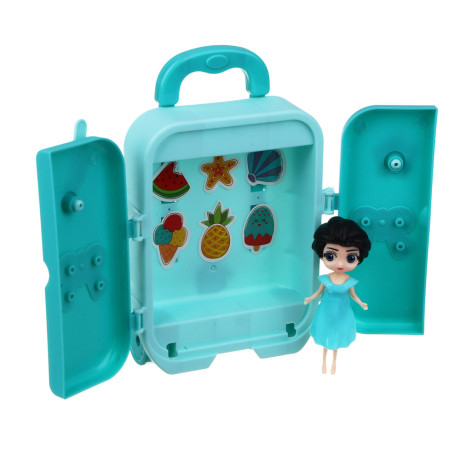 ИГРОЛЕНД Набор игровой в чемодане, сюрприз, ABS, PP, бумага, 10х4,3х14,3 см