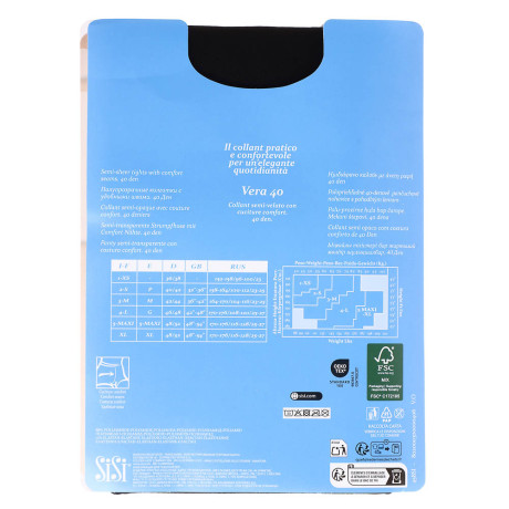 Колготки женские Sisi 40 DEN, размер 3 (M), цвет Nero