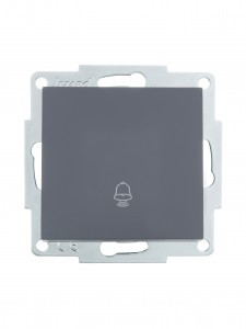 Lezard VESNA мех. кнопка звонка СУ 1 кл. 16А графит. (корп. ABS)  742-3488-103