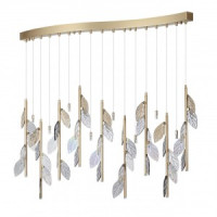 ODEON LIGHT 5445/17 L-VISION ODL_EX25 75 мат.зол/дымч/коньячн/бензинов./стек Люстра 17xG4 3W 12V