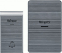 Navigator Звонок без пров 3xАА IP20/IP44 71x28x110/40x22x71 пласт серебро NDB-D-DC06-1V1-S 80510