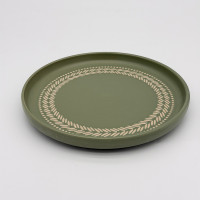 Тарелка закусочная 20см, тм MILLIMI Треция фисташковый, керамика