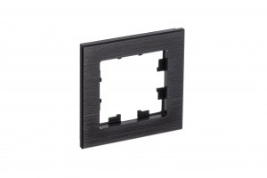 Systeme Electric AtlasDesign Nature рамка СУ 1 мест. металл оникс ATN312301 (3!)
