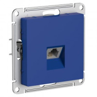 Systeme Electric AtlasDesign мех. роз. телеф. СУ 1 мест. аквамарин (пл.осн., RJ11) ATN001181 (5!)