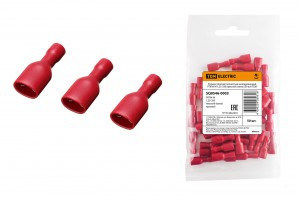 TDM Разъем  РППИ-М 1,25-250 красн.(мама) (уп.50шт, цена/уп) SQ0546-0003