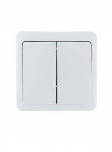 Lezard VIOLA выкл. ОУ 2 кл. бел. (корп. ABS) 751-0200-101