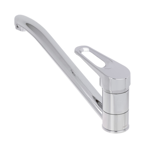 СоюзКран Смеситель для кухни, низкий излив 25см, керам. картридж 35мм, хром, цинк, SK01-I103