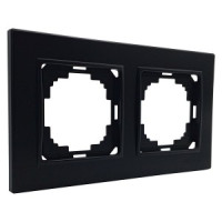 Nilson ALEGRA рамка СУ 2 мест. матовый черный 25380092