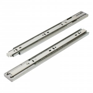 Направляющие шариковые 35-350 хром с доводчиком /14"/ (комплект 2шт, цена за комплект)(20) StahlBuro