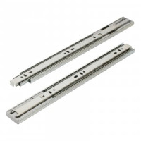 Направляющие шариковые 35-350 хром с доводчиком /14&quot;/ (комплект 2шт, цена за комплект)(20) StahlBuro