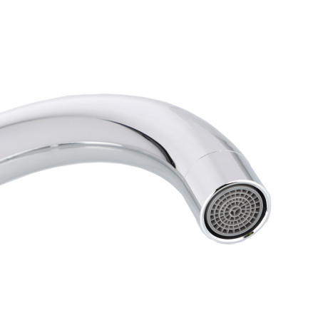 RAIN Смеситель для кухни Уран, высокий излив, керам. кран-буксы 1/2, латунь, хром