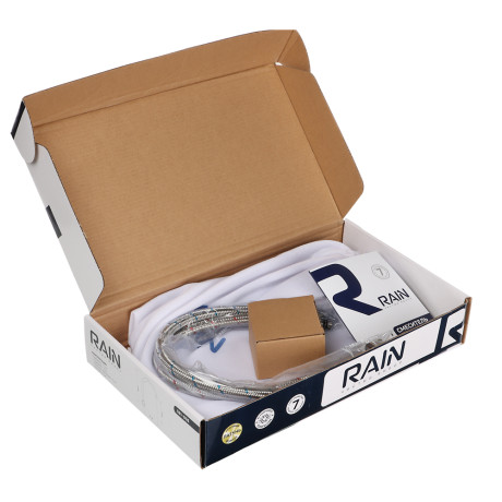 RAIN Смеситель для кухни Уран, высокий излив, керам. кран-буксы 1/2, латунь, хром