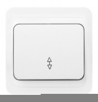 Smartbuy Марс выкл. СУ прох. 1-кл. 10А белый  (SBE-02w-10-SW12-0)