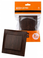 TDM Лама кнопка для звонка 6А венге SQ1815-0408