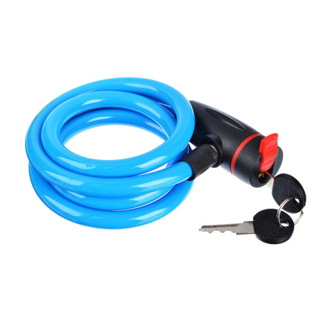 VETTA Замок велосипедный противоугонный тросовый 12x1200мм, металл, пластик, 3 цвета