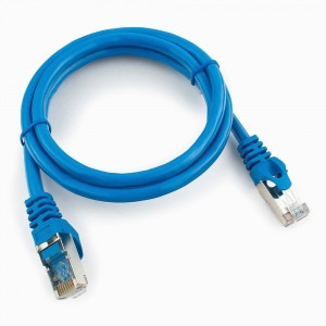 Cablexpert патч-корд FTP cat6, 1м, литой, многожильный (синий)
