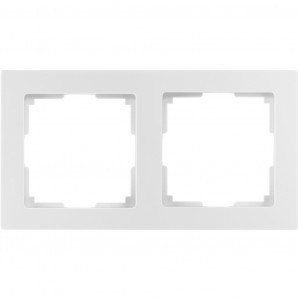 Smartbuy Нептун Рамка 2-местная пластик белая (SBE-06w-Plastic-FR-2)