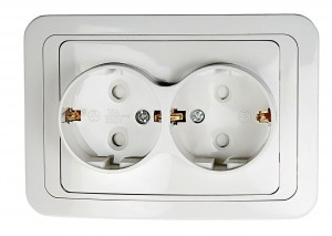 ASD/InHome CLASSICO роз. СУ 2 мест. 16А бел. (земля, шторки, керам. осн.) 2128x