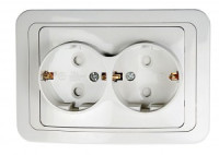 ASD/InHome CLASSICO роз. СУ 2 мест. 16А бел. (земля, шторки, керам. осн.) 2128x