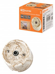 TDM Болонь Розетка TV оконечная мрамор Ретро SQ1820-0153