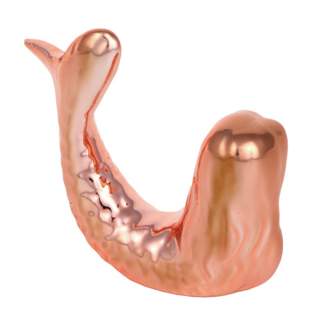 Фигурка декоративная Русалочка, 6,2x2x5,4 см, цвет розовое золото