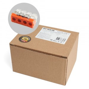 STEKKER клемма СМК LD773-174-1 4х(2,5 - 6 мм2) 450V 41А с пастой (50шт, цена за шт) 39872