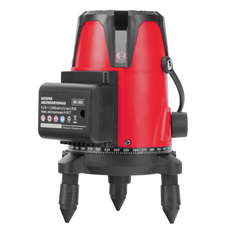 Лазерный уровень MFL RED, 30 м, красный луч, акк. Li 2400 mAh, сумка, резьба 5/8" MTX