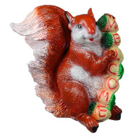 Фигура садовая Белка с желудями 25х25см гипс