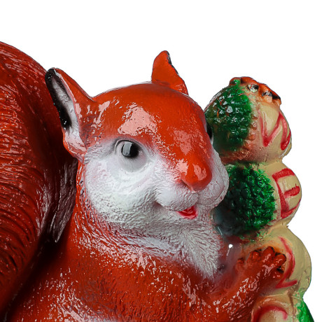 Фигура садовая Белка с желудями 25х25см гипс