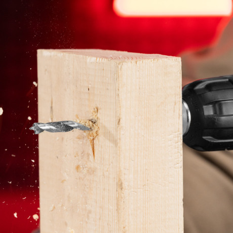 Набор сверл по дереву, 3-4-5-6-7-8-9-10 мм, 8 шт, шестигранный хвостовик, пластиковый кейс, Matrix