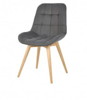 Стул обеденный Polini Home Verona SD (ДхГхВ) 53х58х89 см, серый-натуральный (кратно2!!!) (мест 1)