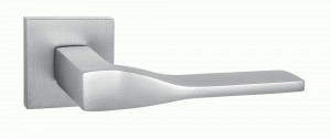 Ручка дверная компл.квадрат.основ. РЕНЦ Турин супер сатин хром INDH 324-03 slim SSC