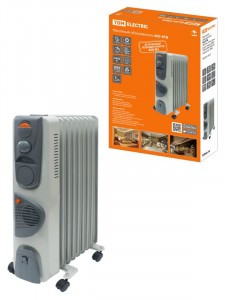 TDM Обогреватель масл. МО-9ТВ, 2000 Вт, 9 сек, вент, регул. мощн. (800/1200/2000+400 Вт), термостат