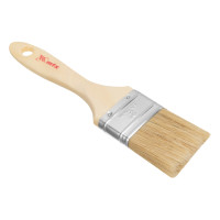 Кисть плоская &quot;Евро&quot; 2&quot;, натуральная щетина, деревянная ручка MTX