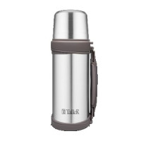 Термос Экспириенс узкое горло, с кнопкой, 1л с ручкой, ремешок, нерж. сталь TalleR TR-22436,
