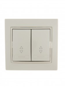 Lezard Мира выкл. СУ 2 кл. 10А (проходн.) крем. (корпус PC) 701-0303-106