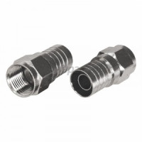 Штекер F RG-6 обжим (03-002B) REXANT цена за шт (100!), 05-4031